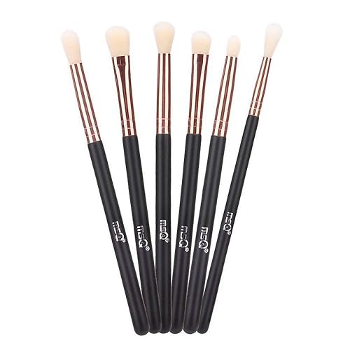 MSQ Eye Brush Set Rose Gold 6pcs Eyeshadow Set Eyebrow Brush Makeup Brushes Eyeliner Brush for Eyeshadow, Eyebrow, Eyeliner, Blending, Concealer, Best