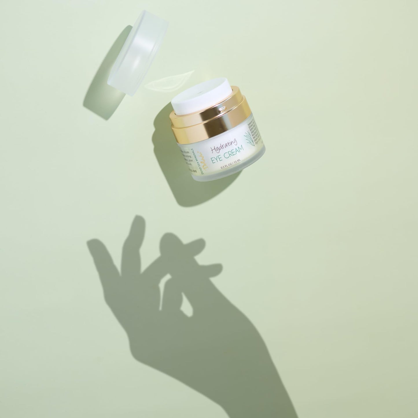 Deluvia Eye Cream Moisturizer, Under Eye and Around Eye Hydrating Eye Cream, Organic Aloe Vera, Vitamin E, Rosehip Seed Oil for Dry Skin