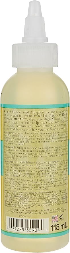 Originals by Africa's Best Therapy Argan Oil Stimulating Growth Oil, Penetrates & Rejuvenates Hair, Scalp, Nails and Skin, All Day Long Moisturizing