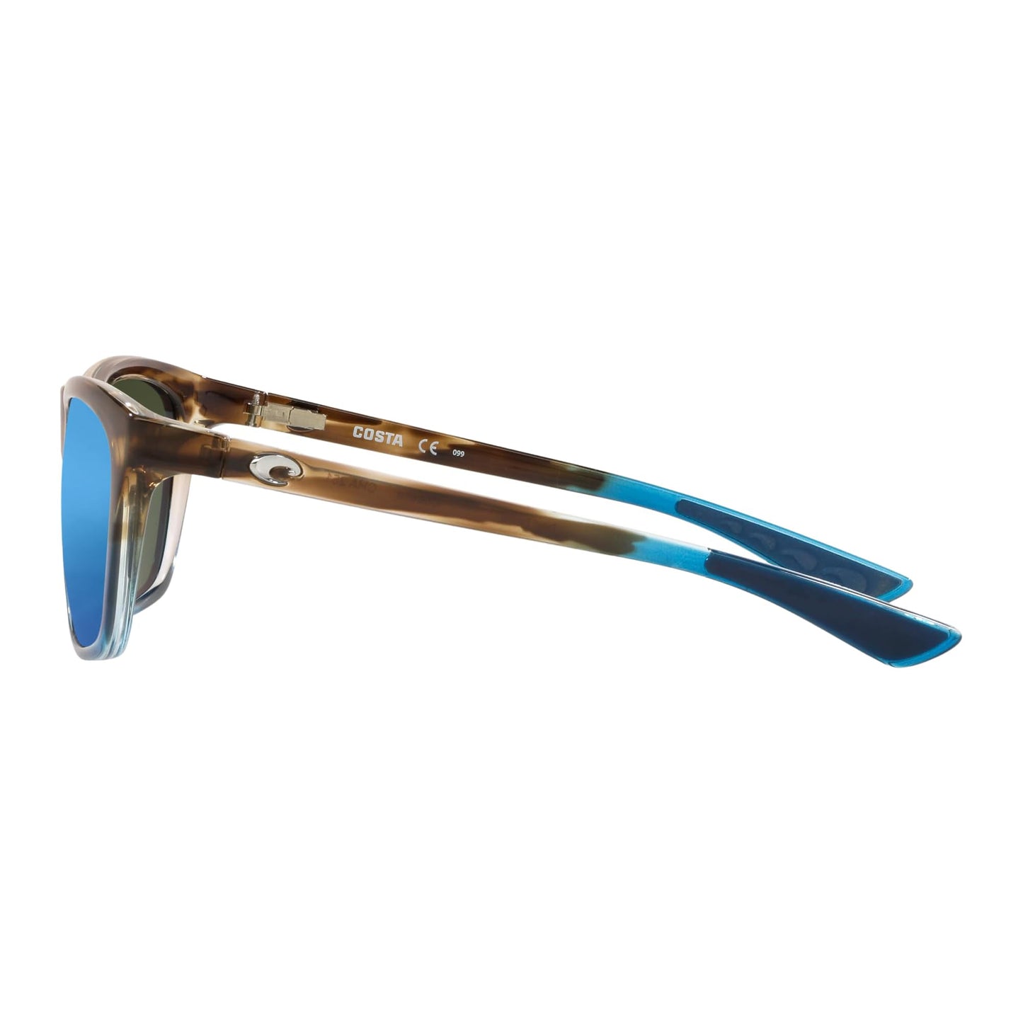 Costa Del Mar Woman Sunglasses Shiny Wahoo Frame, Blue Mirror Lenses, 57MM