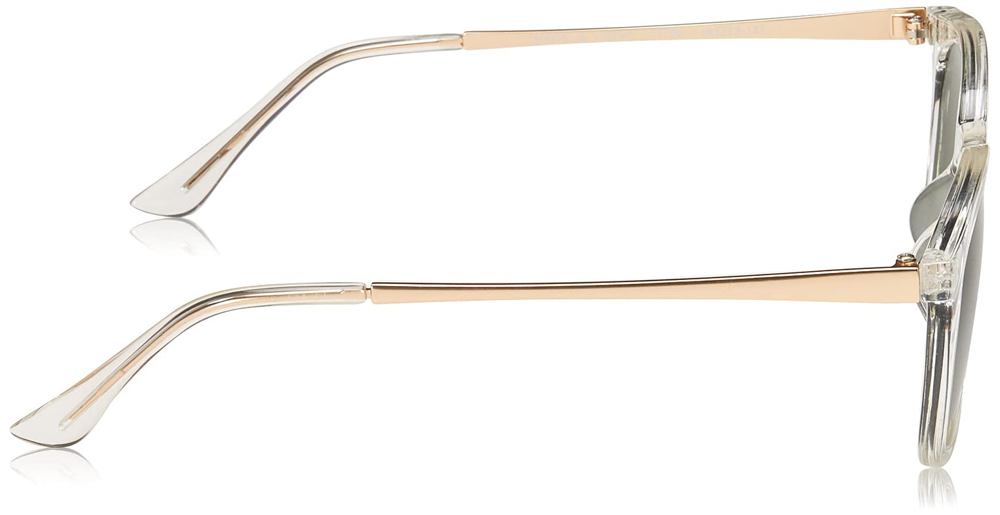 A.J. Morgan Inline 53769-CRY Square Sunglasses, Crystal, 46 mm