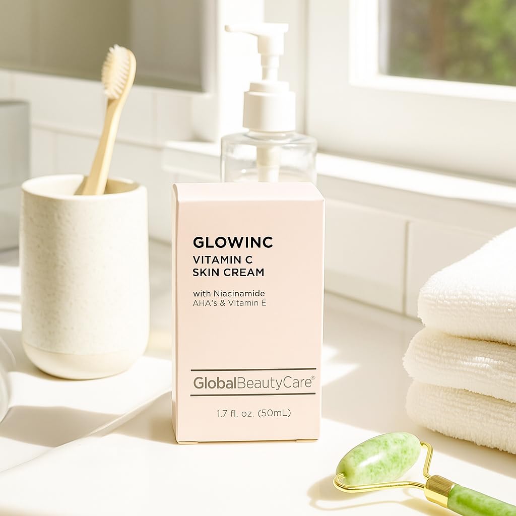 Global Beauty Care Vitamin C - Skin Cream with Niacinamide, AHA & Vitamin E 1.7 fl oz 50ml