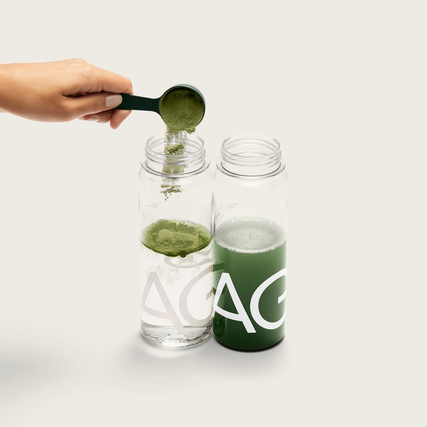 AG1 Shaker Bottle - 16 oz BPA-Free Bottle with Leak-Resistant Stainless Steel Lid - Mixes AG1 Greens Powder Smoothly - Easy to Clean, Travel-Ready