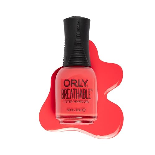 Orly Breathable Nail Polish | All in One Nail Color for Fall and Winter | Opulent Reds and Lush Pinks Shimmer Cremes 0.6fl oz (Aphromite) Beauty & Personal Care Orly