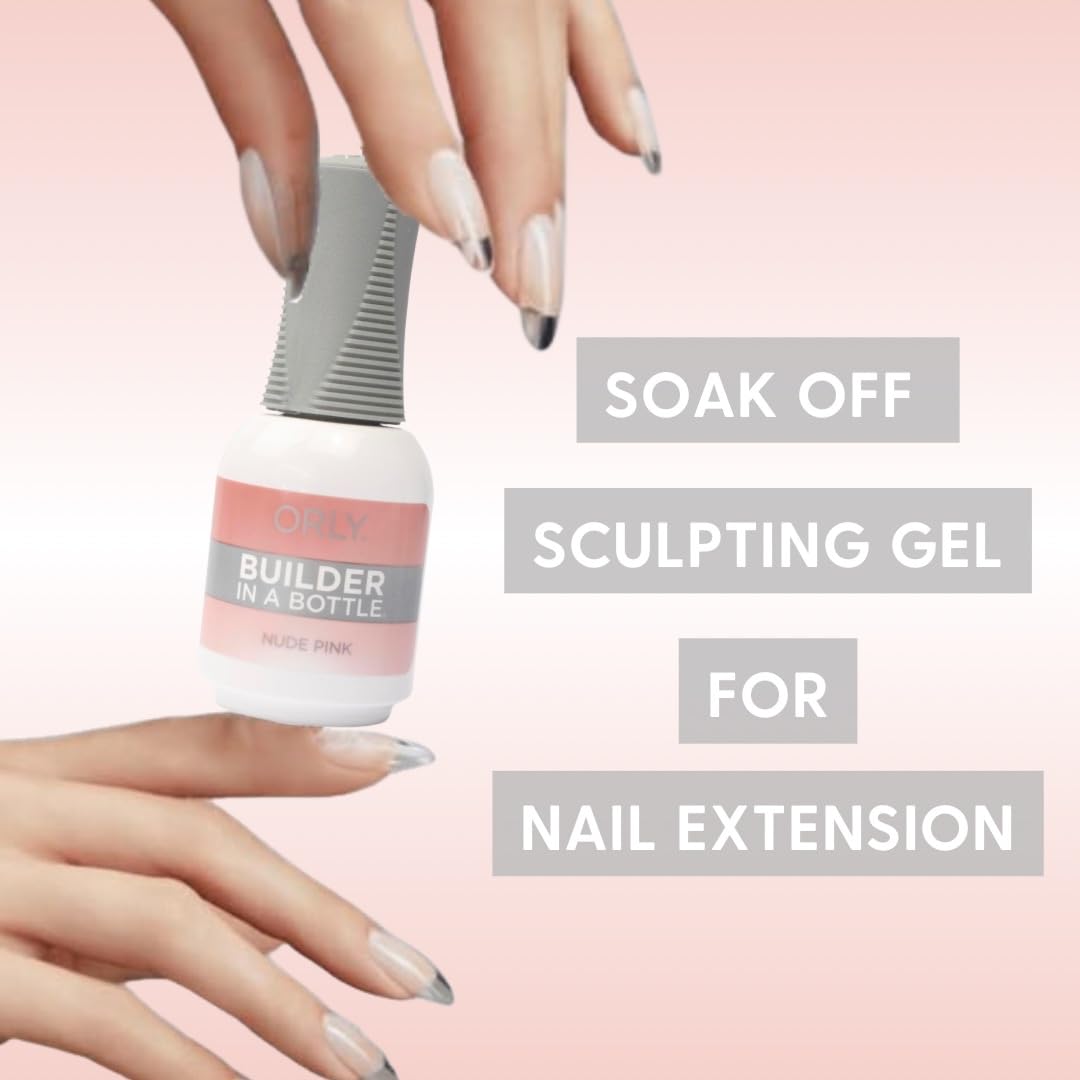 Orly GELFX Builder in a Bottle Colors | Self leveling all-in-one formula for nail extensions (Nude Pink) Beauty & Personal Care Orly