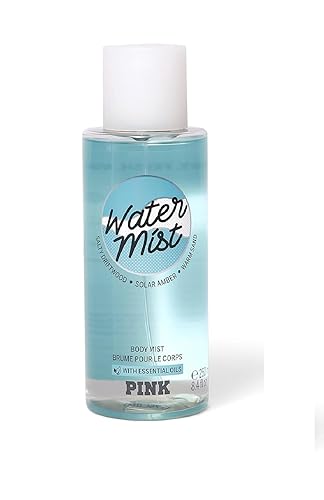 Victoria's Secret Pink Water Fragrance Body Mist 8.4 Fluid Ounce Spray With Essential Oils