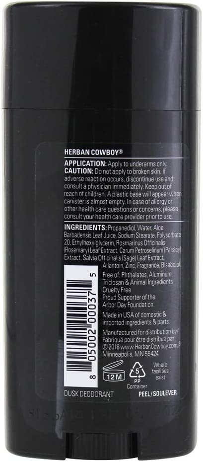 Herban Cowboy Deodorant Dusk Maximum Protection - 2.8 oz Beauty and Personal Care Herban Cowboy