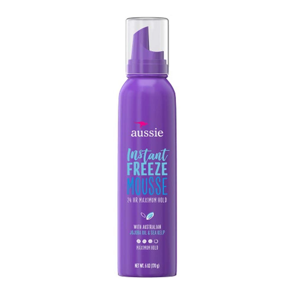 Aussie Instant Freeze Sculpting Mousse 24 Hour Maximum Hold 6 oz ( Pack of 1)