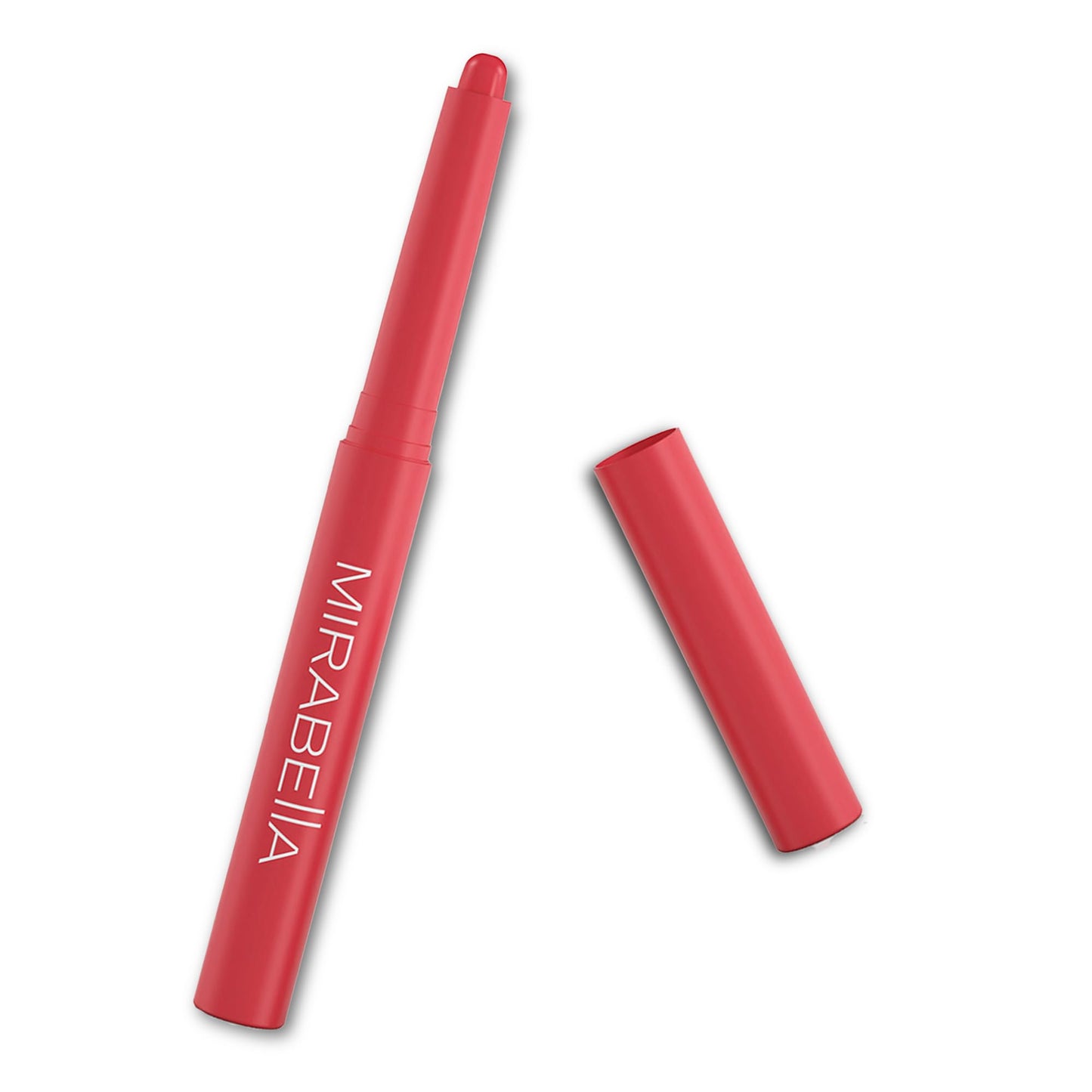 Mirabella - Velvet Matte Lip Crayon, Retractable Highly-Pigmented 2-in-1 Makeup, Long-Lasting Hydrating Lipstick Crayon + Lip Liner, Moisturizing