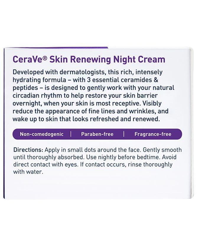 CeraVe Skin Renewing Night Cream, 50ml by CeraVe