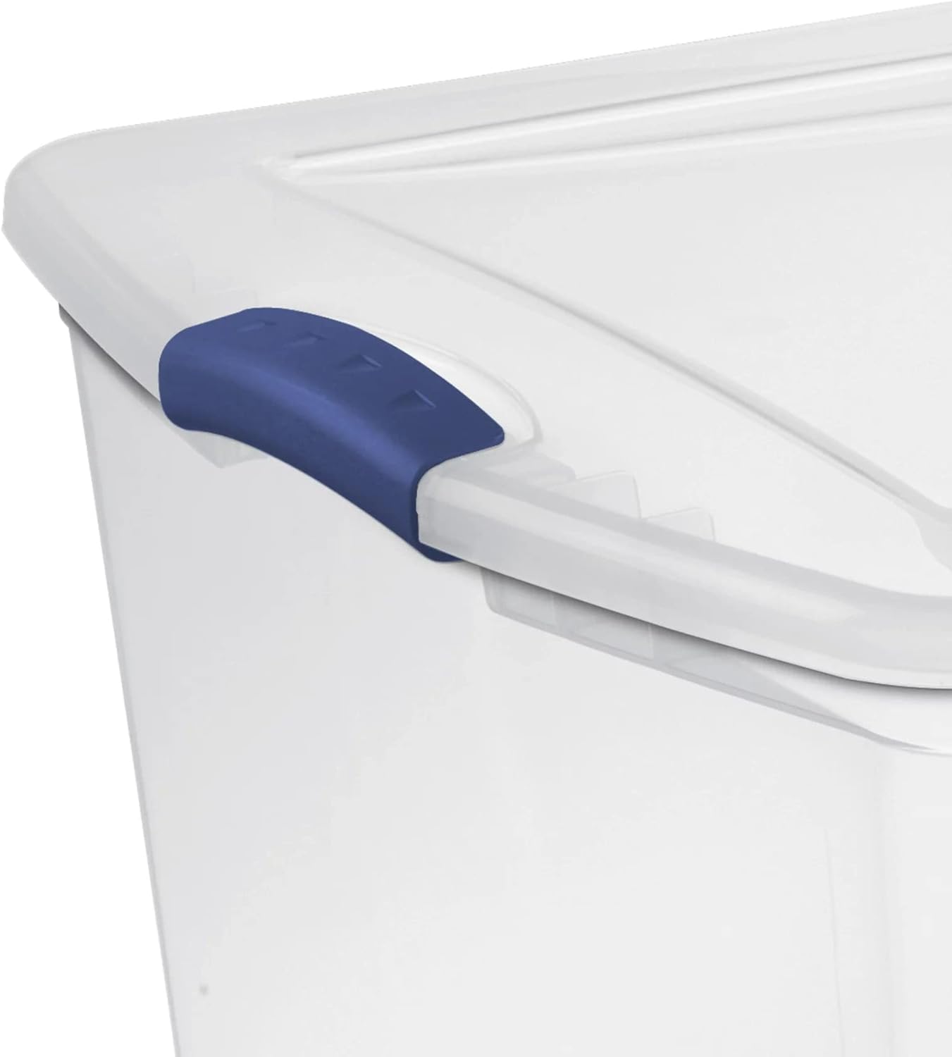 UlovelyM 105 Qt. Latch Box Plastic Storage Bin Tote Organizing Container With Durable Lid, Stackable and Nestable Snap Lid Plastic Storage Bin, 1…