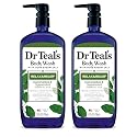 Dr Teal's Body Wash with Pure Epsom Salt, Relax & Relief with Eucalyptus & Spearmint, 24 fl oz (Pack of 2)