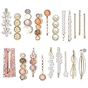 Mehayi 20 PCS Pearls Hair Clips Fashion Korean Style Acrylic ResinHairpins / Barrettes for Women and Ladies Girls Headwear Styling Tools Hair