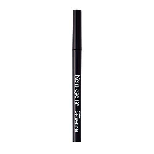 Neutrogena Intense Gel Eyeliner, Eye Makeup with Antioxidant Vitamin E, Bold Precision Eyeliner, Smudge- and Water-Resistant, Jet Black, 0.004 oz