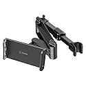 Cellet Dual Adjustable Phone Holder & Tablet Mount for Car Back Seat Headrest Compatible with Apple iPad, Air, Pro, Mini, iPhones, Samsung Galaxy…