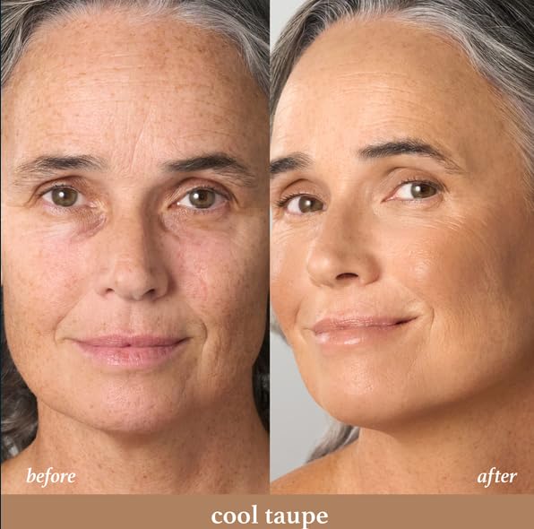 Skip The Brush Cream to Powder Bronzer Stick - Cool Taupe - 2-in-1 Cream Bronzer and Contour Stick for the Face - Blendable, Buildable, No Brush