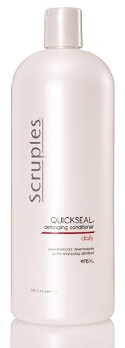 Scruples Quickseal Detangling Conditioner - Hair Smoothing & Frizz Control Treatment - Conditions & Detangles All Hair Types (33.8 oz)