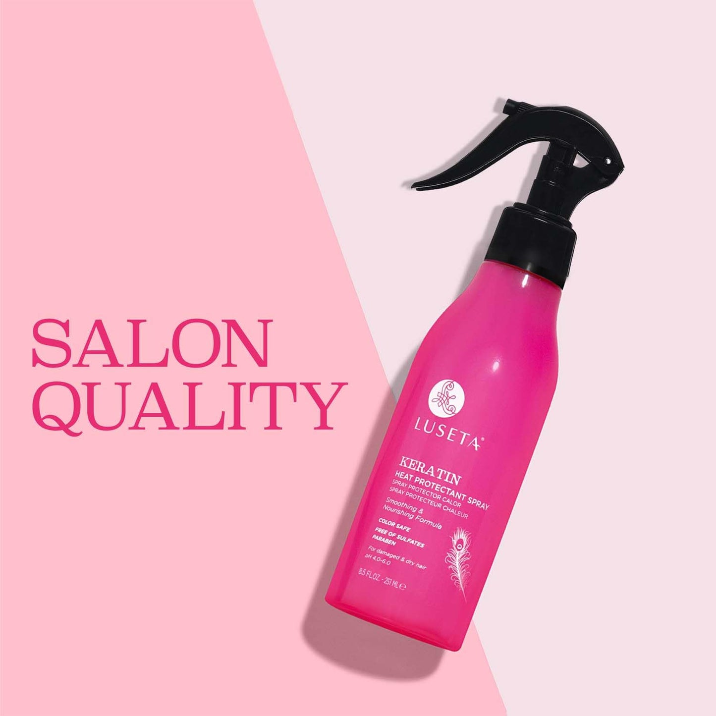 Luseta Keartin Heat Protectant Hair Spray Smoothing & Nourishing Thermal Protection Treatment for Dry and Damaged Hair, Frizz Control?Repair Split