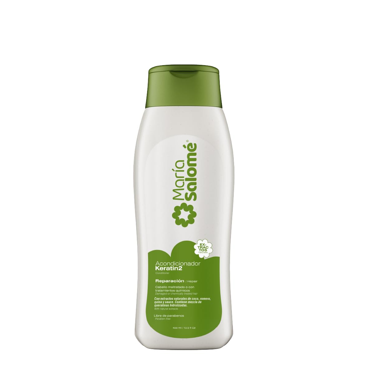 Maria Salome Keratin2 Hair Repair and Loss Prevention kit of Shampoo 13.5 fl.oz. - Conditioner 13.5fl.oz. - Mask 11.8 fl.oz. Natural Products