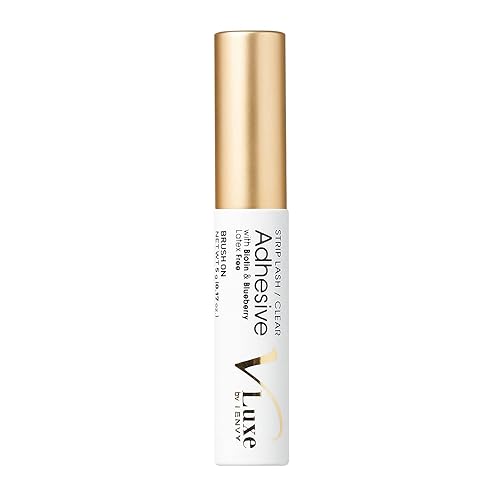 V Luxe by iEnvy Waterproof Strip Lash Adhesive Clear, Latex-FREE, Biotin Infused