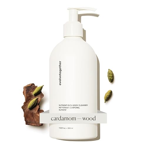evolvetogether Nutrient-Rich Body Cleanser for Women & Men | Havana - Cardamom, Vetiver & Cedarwood | Cream-to-Oil Hydration, Gently Cleanses | Vegan Beauty & Personal Care evolvetogether