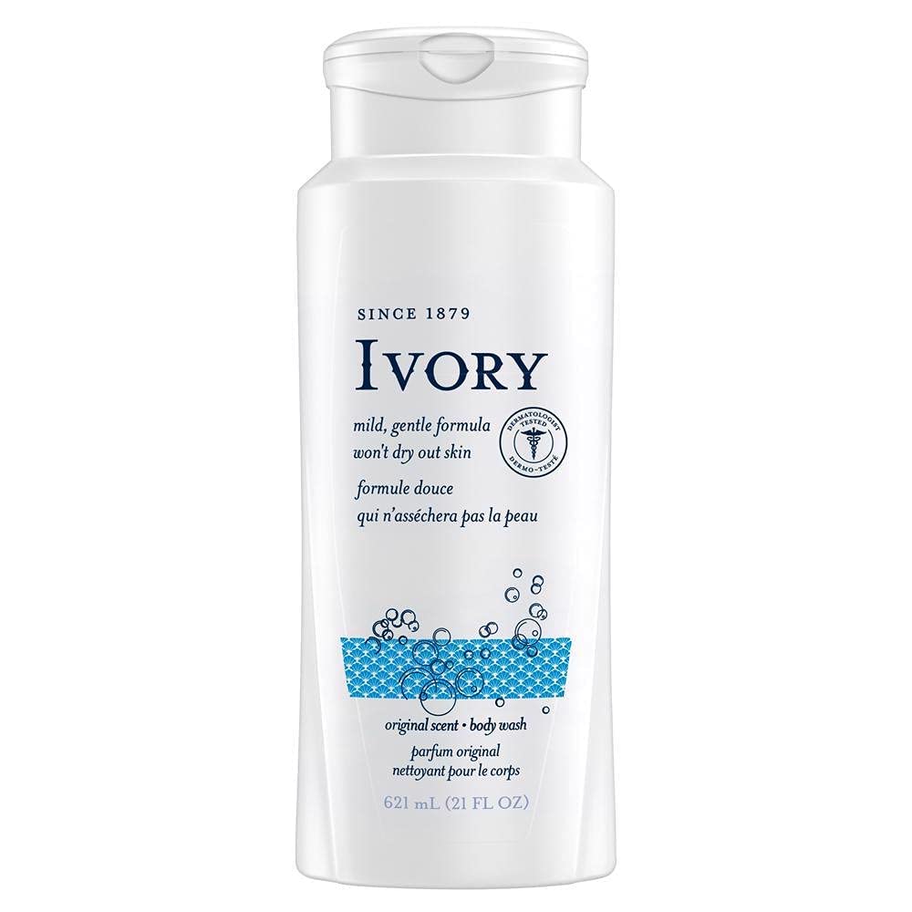 Ivory Original Scent Body Wash, 21 Fl Oz (Pack of 6)