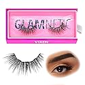 Glamnetic Magnetic Eyelashes - Vixen | Long Magnetic Lashes, 60 Wears Reusable Wispy Faux Mink Lashes, Dramatic Party Lashes - 1 Pair