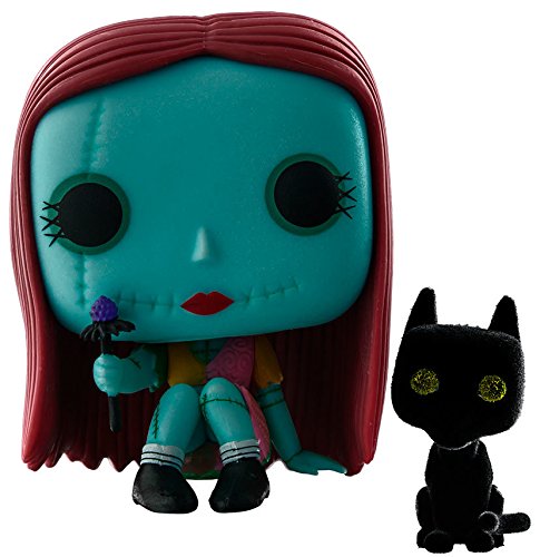 Funko POP! Nightmare Before Christmas Exclusive #209 Glow in the Dark, Flocked SEATED SALLY