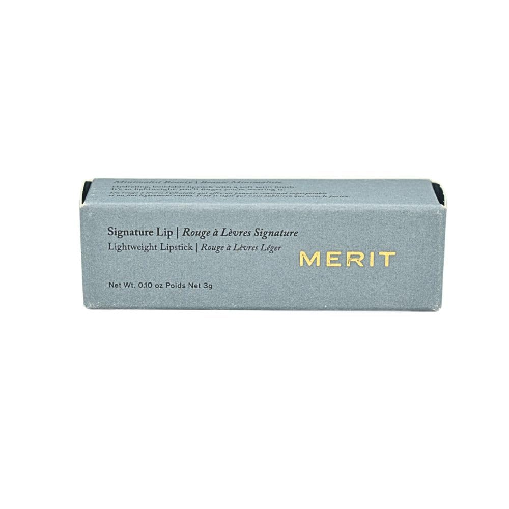 Merit Signature Lip Lightweight Satin Lipstick - 1990 (deep brown) 3 g / 0.10 oz