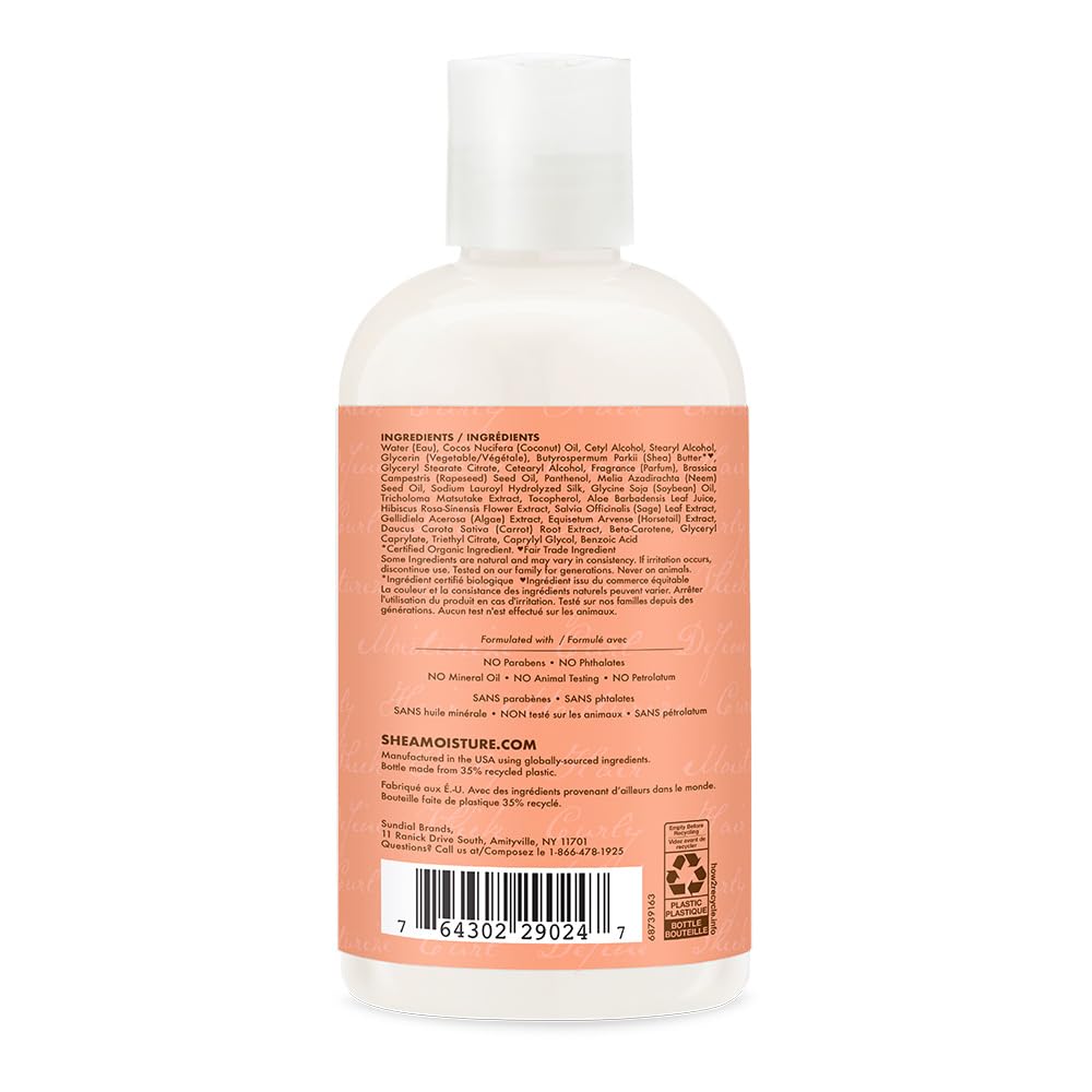 Shea Moisture Coconut & Hibiscus Curl & Style Milk, 8 Ounce