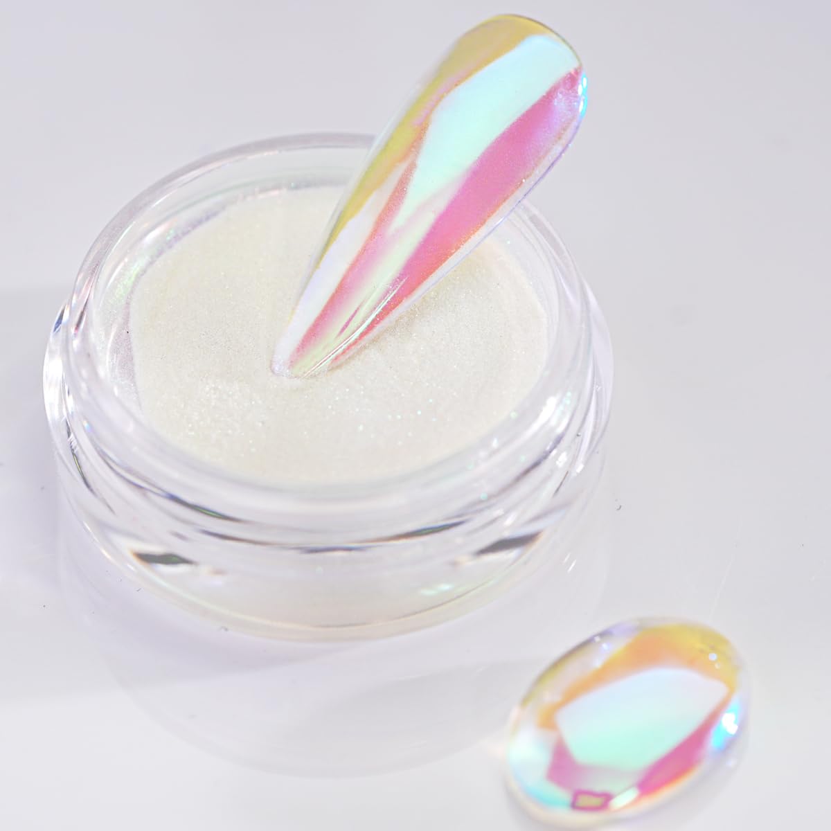 Pretty Diva Mermaid Chrome Nail Powder, Aurora Iridescent Chrome Powders for Nails Unicorn Nail Chrome Mica Powder, Nail Art Glitter Decoration Beauty and Personal Care Pretty Diva Default Title