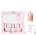 Kiara Sky Gelly Tips Starter Kit | Includes Prep, Primer, Builder, Top Coat, Tips | Almond Short