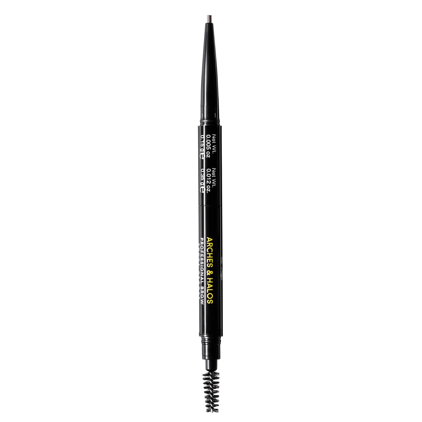 Arches and Halos 2 in 1 Defining Eyebrow Pencil and Powder - Brow Powder with Spoolie Brush - Shape and Fill for Natural Look - Dark Brown - 0.017 oz