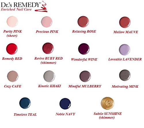 Dr’s Remedy Enriched Nail Polish: Non Toxic, All Natural, and Organic - Doctor Formulated: Strengthens, Restores, Heals, and Protects '24-Free'