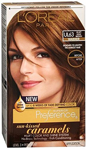 L’Oreal ParisSuperior Preference Preference Sun-Kissed Caramels, UL63 Hi-Lift Gold Brown 1 ea (Pack of 5)