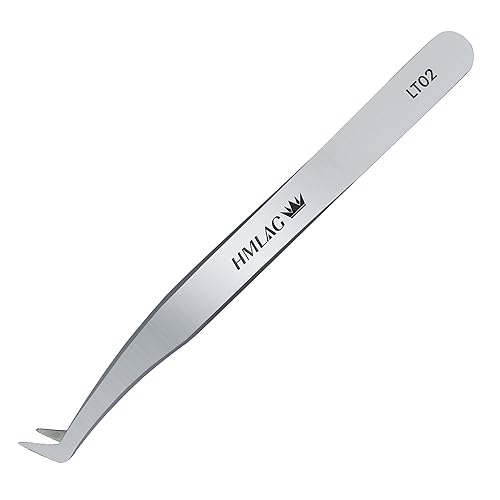 LASHVIEW Lash Tweezer, High Precision Stainless Steel Volume Eyelash Tweezers, Eyelash Extension Tweezers for Profissional Grafting lash Extension