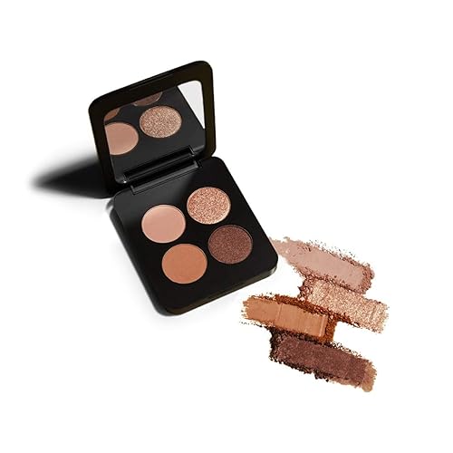 Youngblood Clean Luxury Cosmetics Natural Pressed Mineral Quad Eyeshadow, Sweet Talk | Pigmented Quad Matte and Shimmer Eyeshadow Palette Compact…