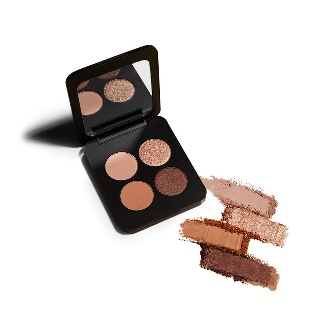 Youngblood Clean Luxury Cosmetics Natural Pressed Mineral Quad Eyeshadow, Sweet Talk | Pigmented Quad Matte and Shimmer Eyeshadow Palette Compact…