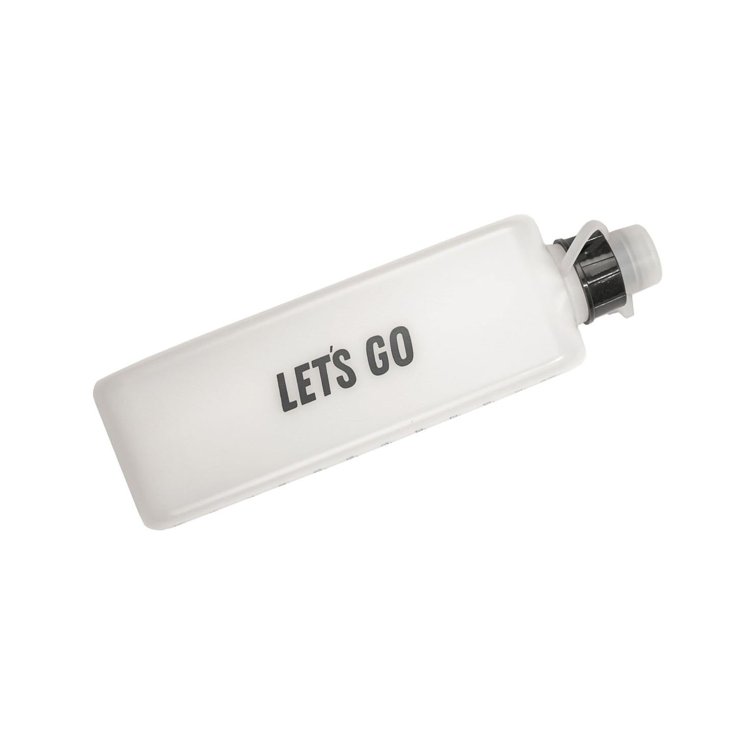 Sprigs Lets Go Curved Water Bottle for Running, 300 ml, Leak Proof Top, BPA Free, Fits 3 Pocket Belt (Black Let's Go, 300 ML)