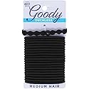 Goody Ouchless No-Metal Elastics Hair Ties for Medium Hair, 20+1 Pcs - Pain-Free Hair Accessories for Women Perfect for Long Lasting Braids, Ponytails