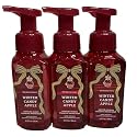 Bath and Body Works Winter Candy Apple Gentle & Clean Foaming Hand Soap Pack of 3