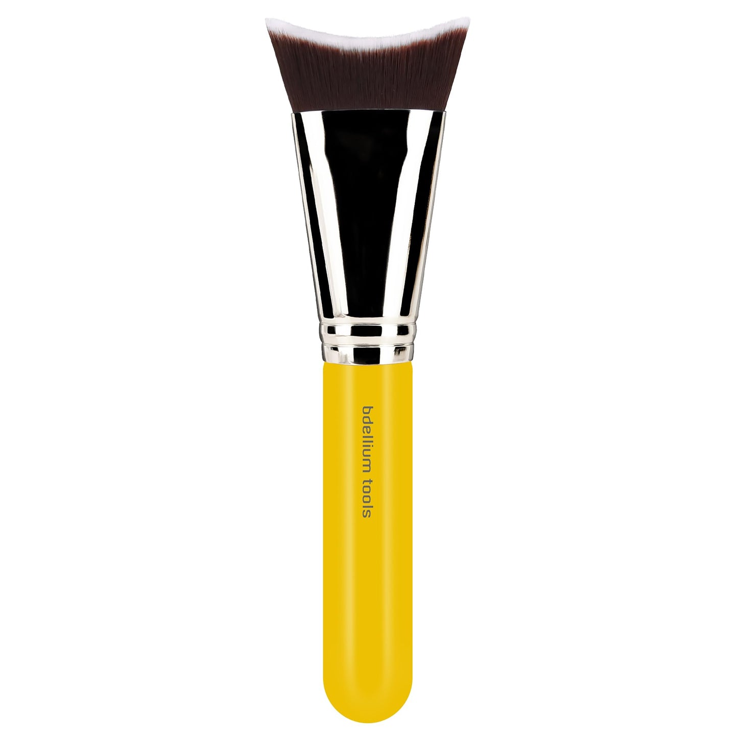 Bdellium Tools Professional Makeup Brush - Studio Series 989 Inverted Face Blending - With Soft Synthetic Fibers, For Blending (Yellow, 1pc)