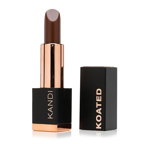 Kandi Koated Suede Matte Lipstick - Sweet Brownie Rich Warm Dark Brown -Highly Pigmented Long-Lasting Matte Lipstick for Women - Creamy Smooth Finish