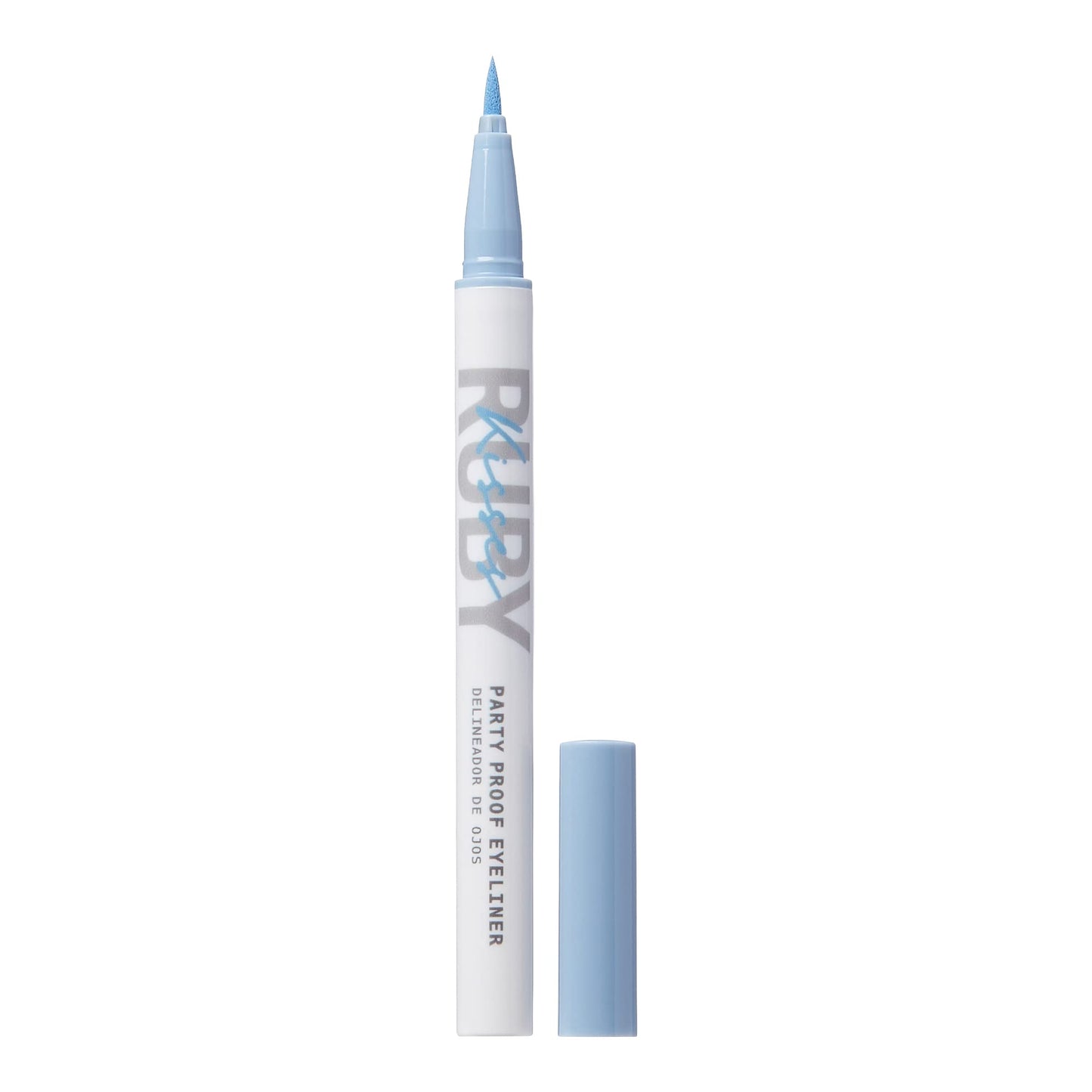 Ruby Kisses Party Proof Eyeliner, Pastel Colors Premium Felt-tip Waterproof Long-lasting Eyeliner (Dreamy Blue)
