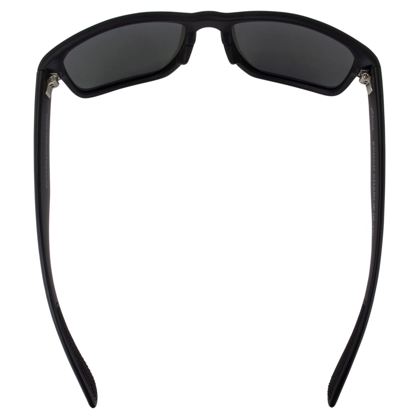 Epoch Eyewear Charlie Sport Fishing Sunglasses 2Pair Black Frame Polarized Green Mirror Lens & Blue Mirror Lens