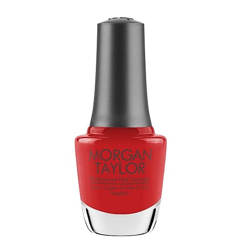 Morgan Taylor Nail Lacquer (A Petal For Your Thoughts) Bright Red Professional Lacquer, Vibrant, Chip-Resistant, Fast-Drying, Long-Lasting Beauty & Personal Care Morgan Taylor