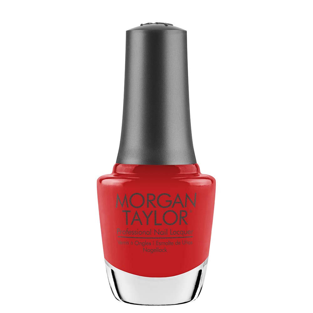 Morgan Taylor Nail Lacquer (A Petal For Your Thoughts) Bright Red Professional Lacquer, Vibrant, Chip-Resistant, Fast-Drying, Long-Lasting Beauty & Personal Care Morgan Taylor