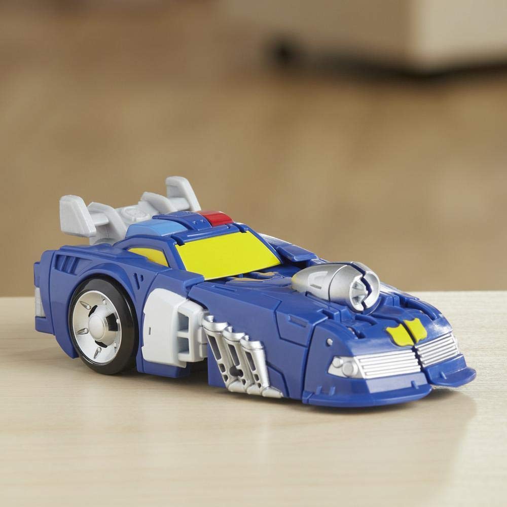 Transformers Rescue Bots Academy Chase The Police-Bot Converting Toy, 4.5-Inch Action Figure, Kids Ages 3 and Up