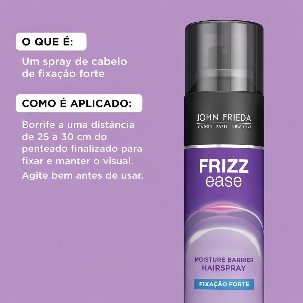 John Frieda Frizz Ease Moisture Barrier Firm Hold Spray, 12 Ounce