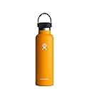 Hydro Flask 21 oz Standard Mouth with Flex Cap Stainless Steel Reusable Water Bottle Starfish - Vacuum Insulated, Dishwasher Safe, BPA-Free, Non-Toxic
